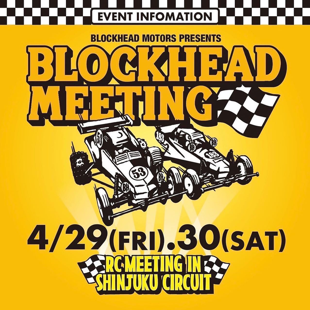 【️雨天中止のご案内】明日4/29(金)オープン予定の屋上RCサーキットは、降水確率が高く雨天予報のため終日Closeとなります。楽しみにされていたみなさま、GRAND OPENは4/30(土)となりますので、ぜひご来場ください️当日はBLOCKHEAD MEETING開催とTAMIYAの前住"パイセン"諭さんが来場し、グランドオープンが盛り上がること間違いなし楽しい一日に乞うご期待※店舗は通常通り営業します。#rcmeeting