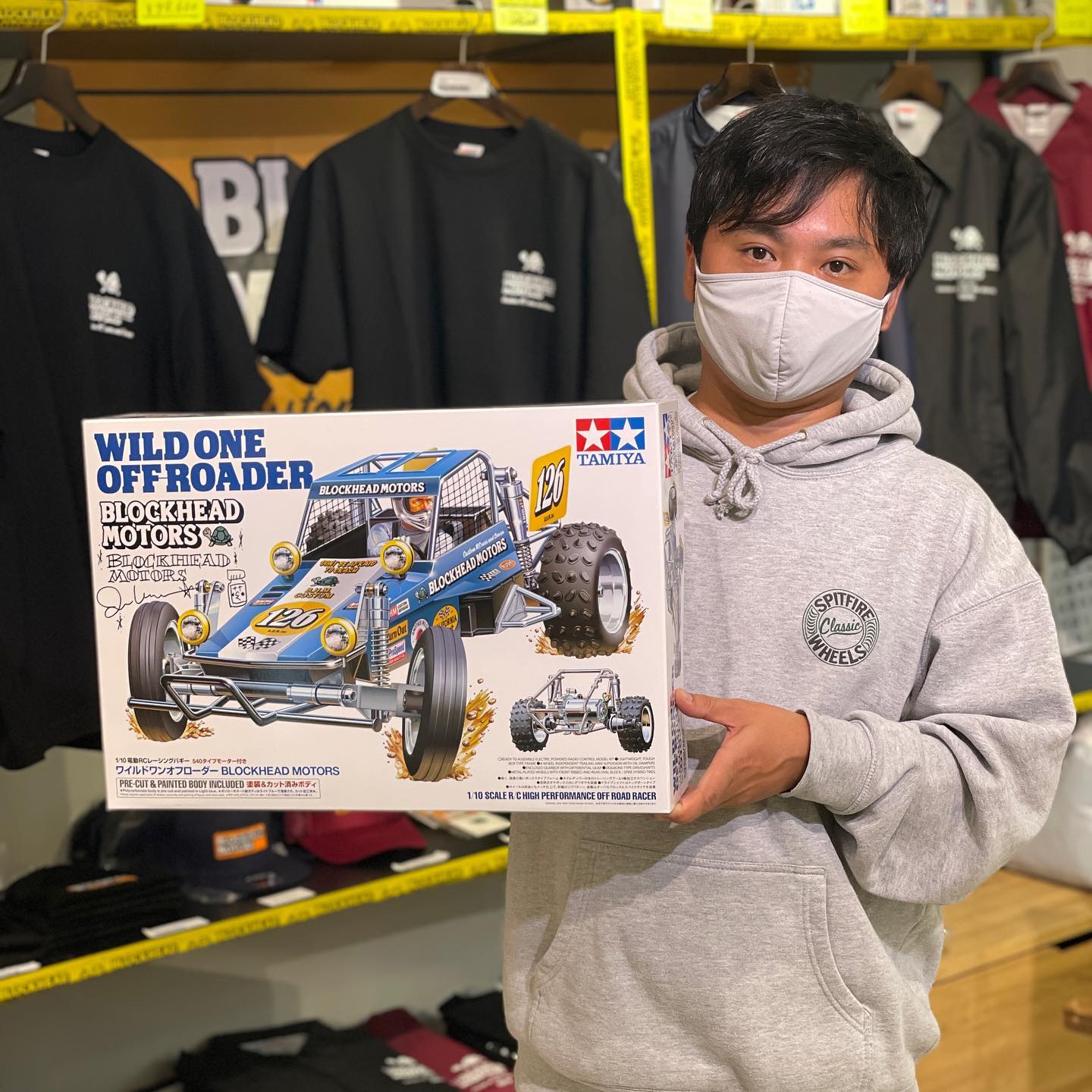 WILD ONE OFF ROADER × BLOCKHEAD MOTORSをお買い上げいただきありがとうございます️コレクションの仲間入りですね😎ゆっくりじっくり組み上げていくとのことです！#rcmeeting #brockheadmotors