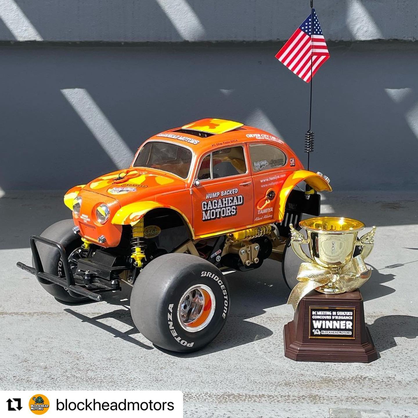 発表️BLOCKHEAD コンデレ#Repost @blockheadmotors with @make_repost・・・BLOCKHEADコンデレWINNERは1Fショップで販売中のコラボステッカー「GAGAHEAD MOTORS」に身を包んだこのマシンSILVER賞、BLONZE賞、そしてパイセン賞の受賞者となります。今日もカッコいいマシンが集まりました〜#rcmeeting