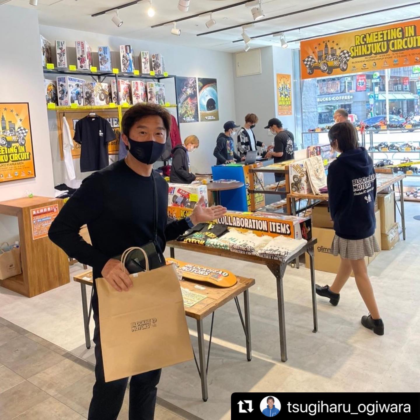 ありがとうございました😎素敵な時間を過ごすことができで感無量️#Repost @tsugiharu_ogiwara with @make_repost・・・--RC MEETING in 新宿 -BHMアイテムゲット️-GWは新宿屋上サーキット️-#rcmeeting #blockheadmotors #JUNWATANABE#新宿丸井 #新宿マルイ #ラジコン #タミヤ #健康第一