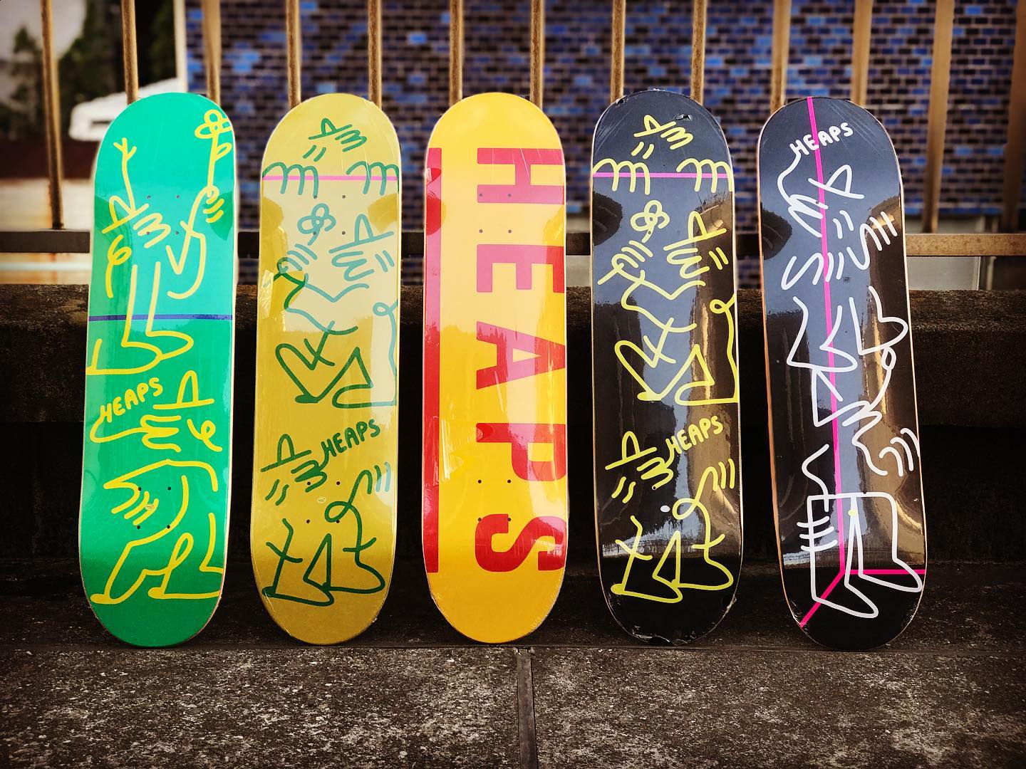 ・New @heaps_skateboards decks.ライダーにはInstants @masatomofujiwara @raito.nema も所属しています。
