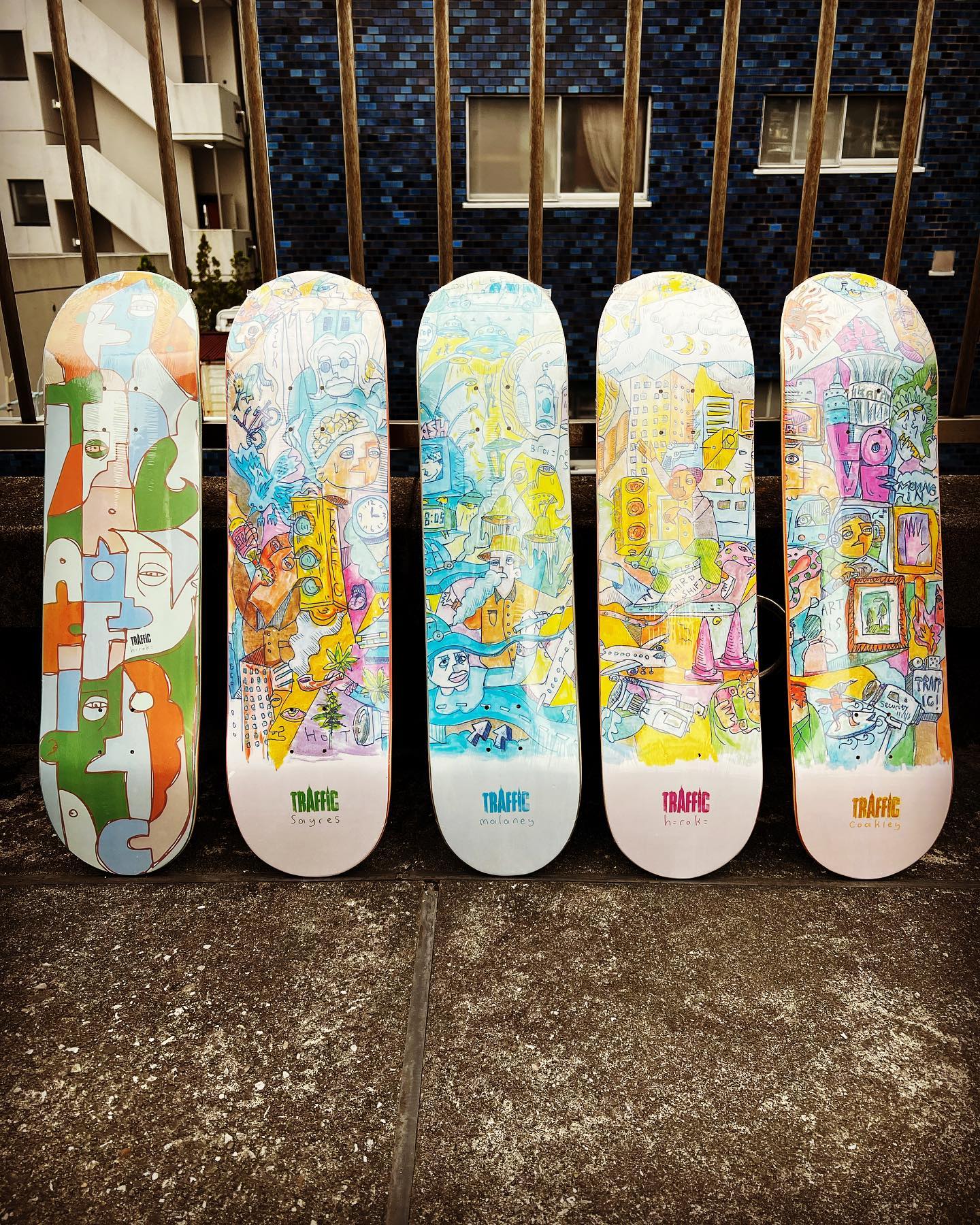 New @trafficskateboards Boards.by @hirokimuraoka #trafficskateboards #instantskateshop