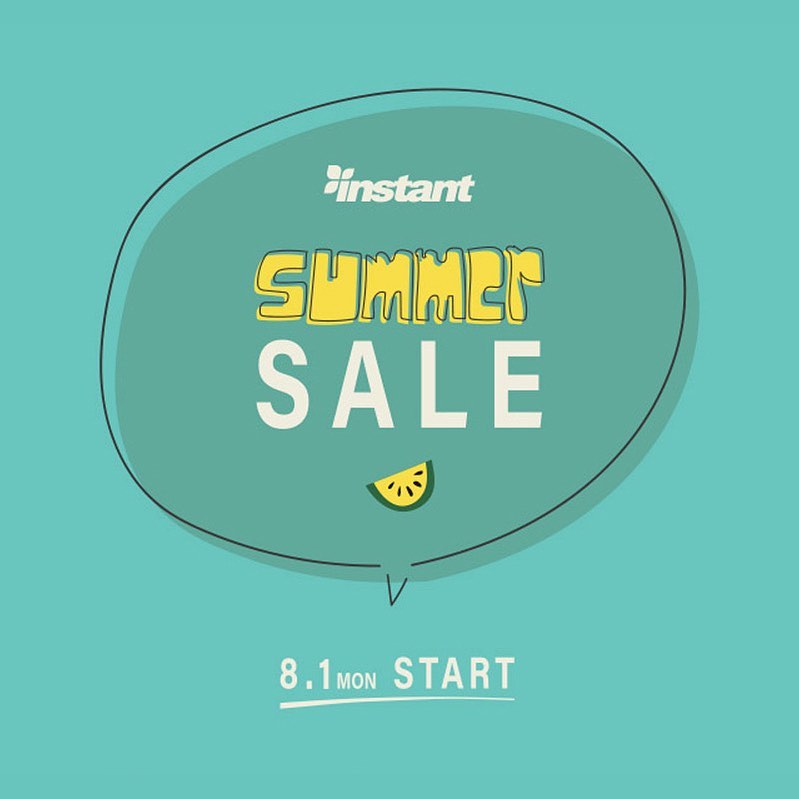 SUMMER SALE START!!Instant全店、WEBストアにて夏のセールがスタートします！SALEアイテム増量でお待ちしております。この夏、店頭やWEBのSALEコーナーをコンスタントにチェックしてみてくださいね！#instantskateshop