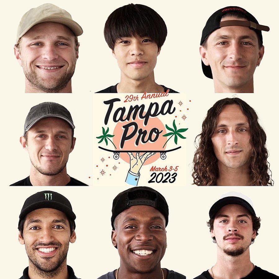 GO KAIRIPosted @withregram • @spottampa These are just a few of the familiar faces returning to Tampa for the 29th annual Tampa Pro in a couple weeks!  Tag who you want to see down in Tampa 🏷️🛹🖊️ @matthewmcdole @monsterenergy @cariumaskateboarding @independenttrucks @santacruzskateboards @mobgrip @skater.xl @skatelite @bronsonspeedco @ojwheels @techdeck @boardsforbros  #SPoTTampa #SPoTTampaPro