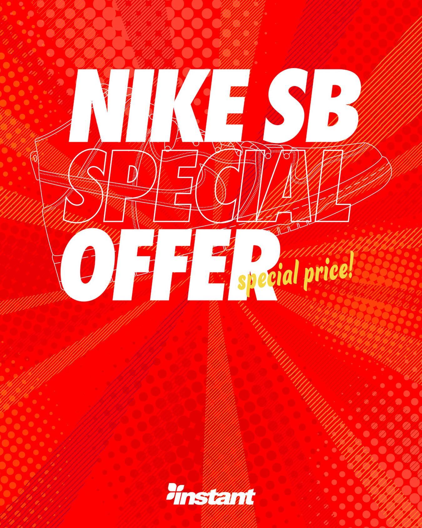 1/13(Sat) Start!!Nike SB "New Year" Special Offerを開催いたします。新年第一弾！Nike SB Special Offerがスタート！対象モデル拡大、OFF率UPで更にリフレッシュいたします。ガンガンにスケートシューズを履き潰すスケーターの皆さんはもちろん、今年スケートボードを始める初心者の方々にも、是非ともこの機会を逃さずに、初めてのスケートシューズを手に入れて下さい。マイサイズはお早めに︎Instant全店舗およびWebストアで、皆さまのご来店をお待ちしております！#nikesbspecialoffer#instantskateshop