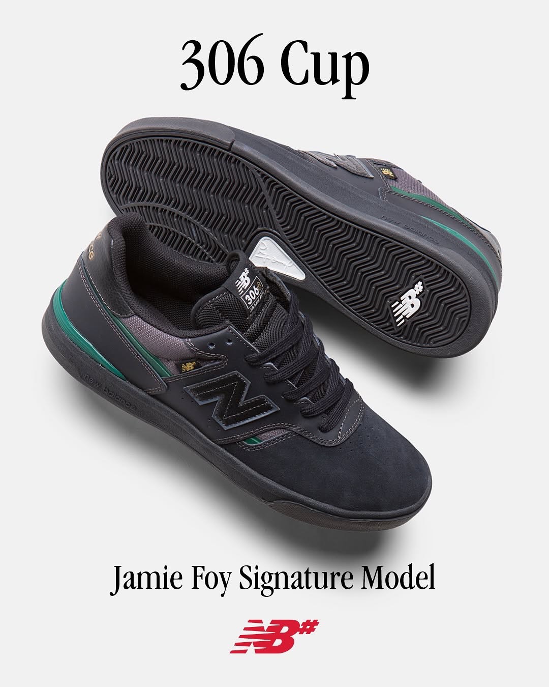 @nbnumericNew Balance Numeric / UN306CPS"Jamie Foy signature 306 Cup"Jamie Foyのシグネチャーモデルとして高い耐久性を誇るスケートシューズ「306」から、カップソールバージョンが登場。スエードアッパーに、通気性を高めるメッシュパネルと、耐久性を向上させるアンダーレイ構造を採用している。さらに、高い衝撃吸収性を発揮する「ABZORB」をミッドソールのヒールウェッジ部に搭載。フォアフット部はボードフィールを損なわない構造に仕上げた。Jamie Foyのフィードバックを反映し、スケートに必要な機能性をアップデートすることで、パフォーマンスを最大限に引き出してくれる。@nbnumeric@nbnumeric_japan#UN306#UN306CPS#nbnumeric#instantskateshop#instantskateboards